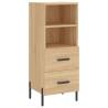 Stylish Highboard Sonoma Oak - 34.5x34x180 cm | HipoMarket