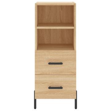 Stylish Highboard Sonoma Oak - 34.5x34x180 cm | HipoMarket