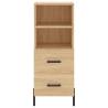 Stylish Highboard Sonoma Oak - 34.5x34x180 cm | HipoMarket