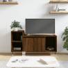 TV Cabinet Brown Oak 100x35x55 cm Engineered Wood Colour brown oak Quantity in Package 1 