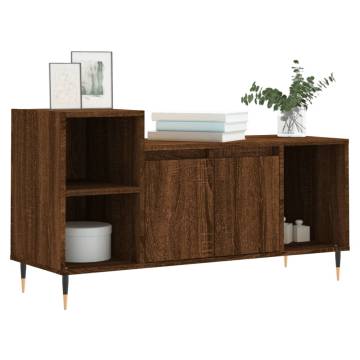 Stylish Brown Oak TV Cabinet | 100x35x55 cm | HipoMarket