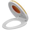 Soft Close Toilet Seats 2pcs - White & Yellow for Families