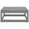 3 Piece Garden Lounge Set - Grey Solid Pinewood | Hipo Market