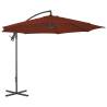 Cantilever Umbrella with Steel Pole 300 cm Terracotta Colour terracotta Quantity in Package 1 