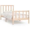 Solid Wood Bed Frame 100x200 cm - Timeless Design & Sturdy