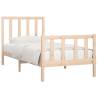 Solid Wood Bed Frame 100x200 cm - Timeless Design & Sturdy