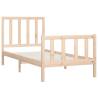 Solid Wood Bed Frame 100x200 cm - Timeless Design & Sturdy