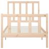 Solid Wood Bed Frame 100x200 cm - Timeless Design & Sturdy