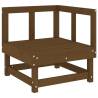 8 Piece Garden Lounge Set - Honey Brown Solid Wood Pine