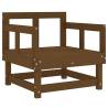 8 Piece Garden Lounge Set - Honey Brown Solid Wood Pine