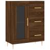 Stylish Highboard Brown Oak - Durable Engineered Wood Storage