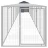 Chicken Cage with Run Anthracite - Galvanised Steel - HipoMarket