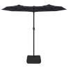 Double-Head Parasol Black - Elegant Shade Solution 316x240 cm