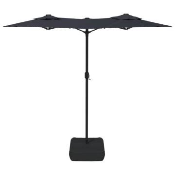 Double-Head Parasol Black - Elegant Shade Solution 316x240 cm