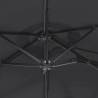 Double-Head Parasol Black - Elegant Shade Solution 316x240 cm