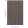 Doormat Tufted 120x180 cm Dark Brown - Durable & Stylish