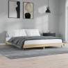 Bed Frame Sonoma Oak 160x200 cm Engineered Wood Colour sonoma oak Size 160 x 200 cm 