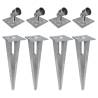 Strive Post Spikes - 4 pcs Steel Anchors for Fencing