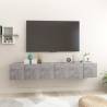 Hanging TV Cabinets 3 pcs Concrete Grey 60x30x30 cm Colour concrete grey Quantity in Package 3 