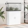 Aquarium Stand High Gloss White 81x36x73 cm Engineered Wood Colour high gloss white Size 81 x 36 x 73 cm 