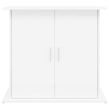 High Gloss White Aquarium Stand - 81x36x73 cm Engineered Wood