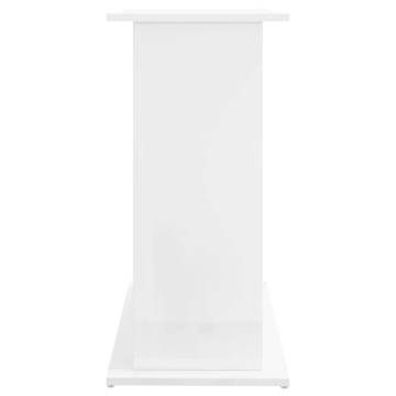 High Gloss White Aquarium Stand - 81x36x73 cm Engineered Wood