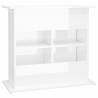 High Gloss White Aquarium Stand - 81x36x73 cm Engineered Wood