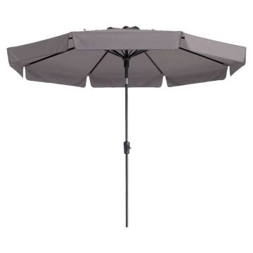 Madison Parasol Flores Luxe 300 cm Round Taupe | HipoMarket