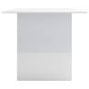 High Gloss White Dining Table 180x90cm - Modern & Elegant