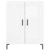 Stylish Highboard High Gloss White - 69.5x34x180 cm