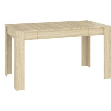 Sonoma Oak Dining Table - 140x74.5x76 cm | Elegance & Durability