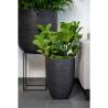 Capi Egg Planter Nature Rib 54x52 cm Black - Eco-Friendly Design