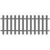 Picket Fence WPC 200x80 cm Colour grey Size 80 cm Quantity in Package 1 