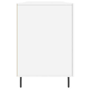 High Gloss White Desk 140x50x75 cm - Elegant & Practical