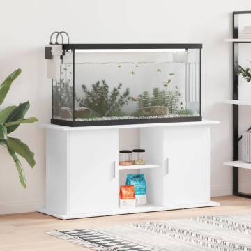 White Aquarium Stand 121x41x58 cm - Stylish & Durable