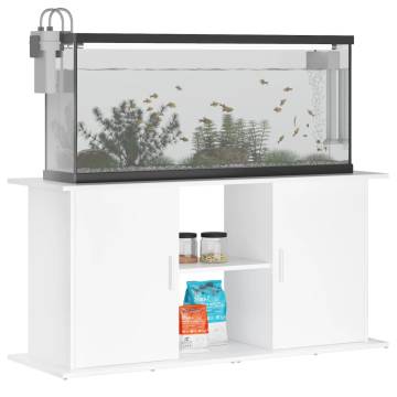 White Aquarium Stand 121x41x58 cm - Stylish & Durable