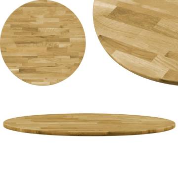 Solid Oak Round Table Top - 700mm | Hipo Market