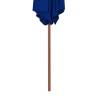 Blue Outdoor Parasol with Wooden Pole - 270 cm