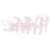 Reindeers & Sleigh Christmas Decoration - 320 LEDs Acrylic