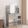 Dressing Table with Mirror Concrete Grey 96x39x142 cm Colour concrete grey Quantity in Package 1 