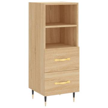 Stylish Highboard Sonoma Oak - 34.5x34x180 cm