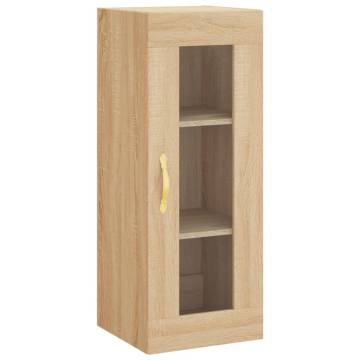 Stylish Highboard Sonoma Oak - 34.5x34x180 cm