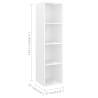 3 Piece High Gloss White TV Cabinet Set - Stylish & Functional