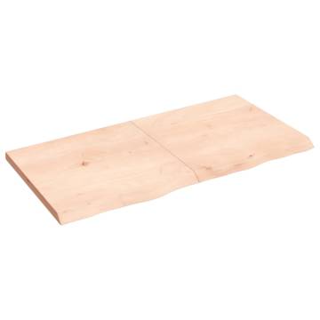 Untreated Solid Oak Table Top 120x60 cm | Hipo Market