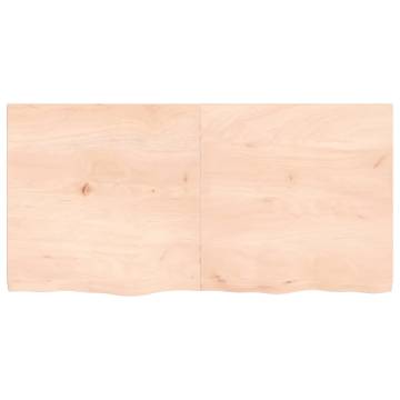 Untreated Solid Oak Table Top 120x60 cm | Hipo Market