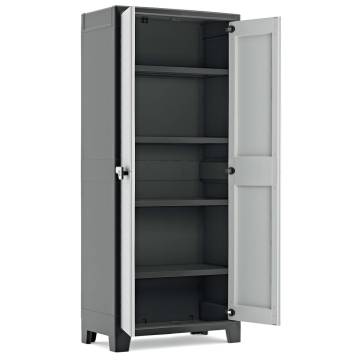 Keter Titan Storage Cabinet - Black & Grey - 182 cm