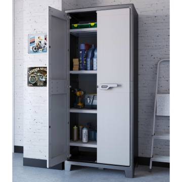 Keter Titan Storage Cabinet - Black & Grey - 182 cm