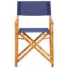 Stylish Director's Chair in Solid Acacia Wood - Blue