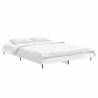 High Gloss White Bed Frame 135x190 cm - Modern & Durable