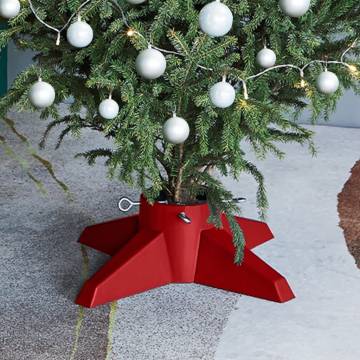 Christmas Tree Stand Red - Durable & Stylish | Hipo Market